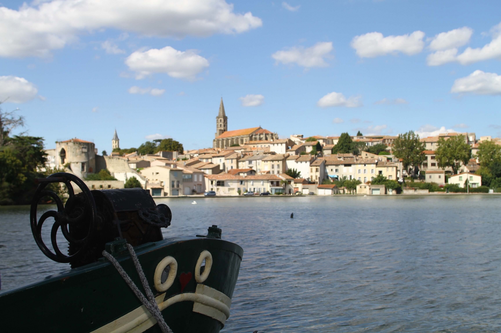 Photo du grand bassin à Castelnaudary pour l'aménagement des deux bassins restaurés