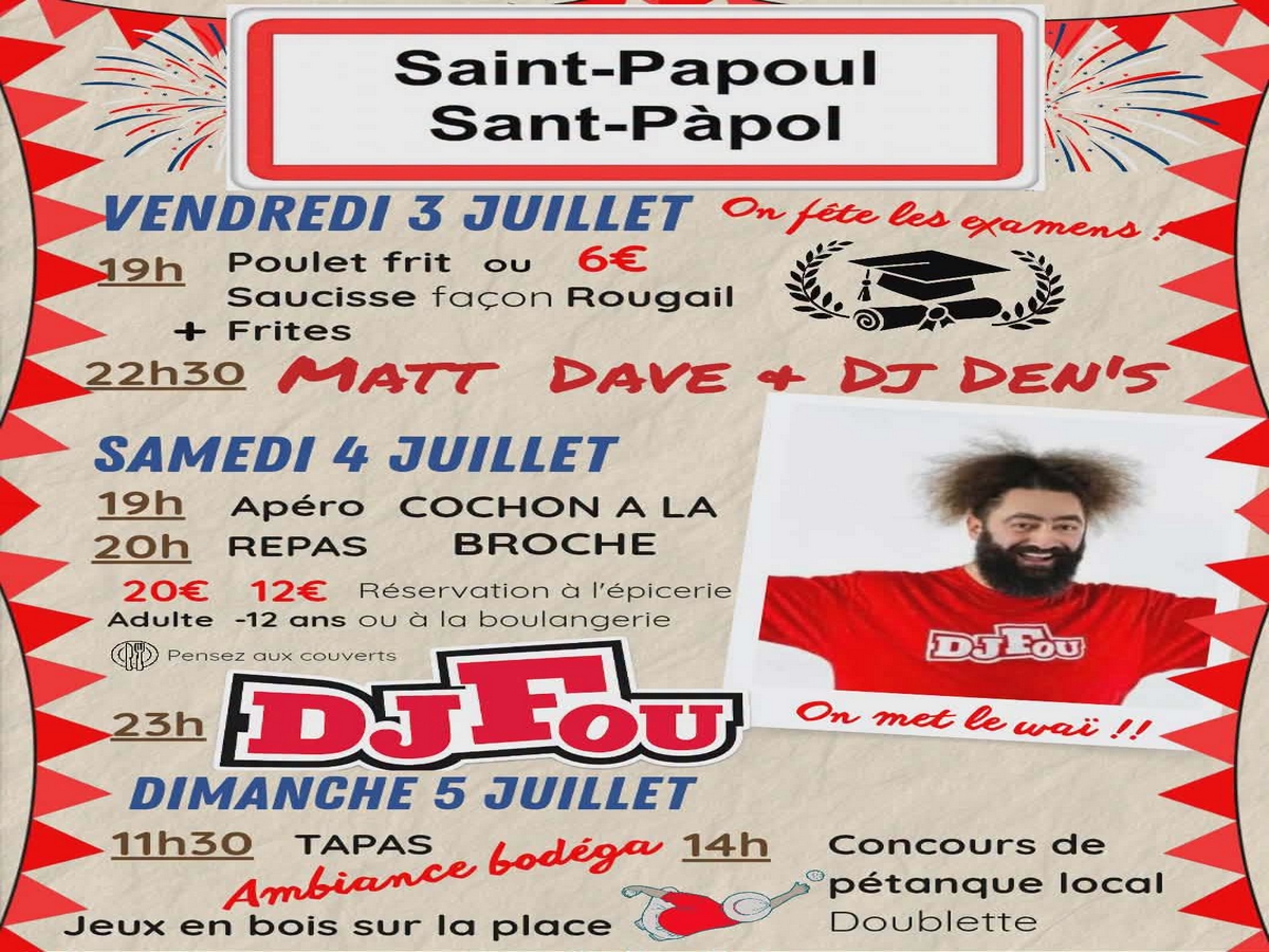 SAINT PAPOUL // SANT PÀPOL : ON FÊTE LES EXAMENS !