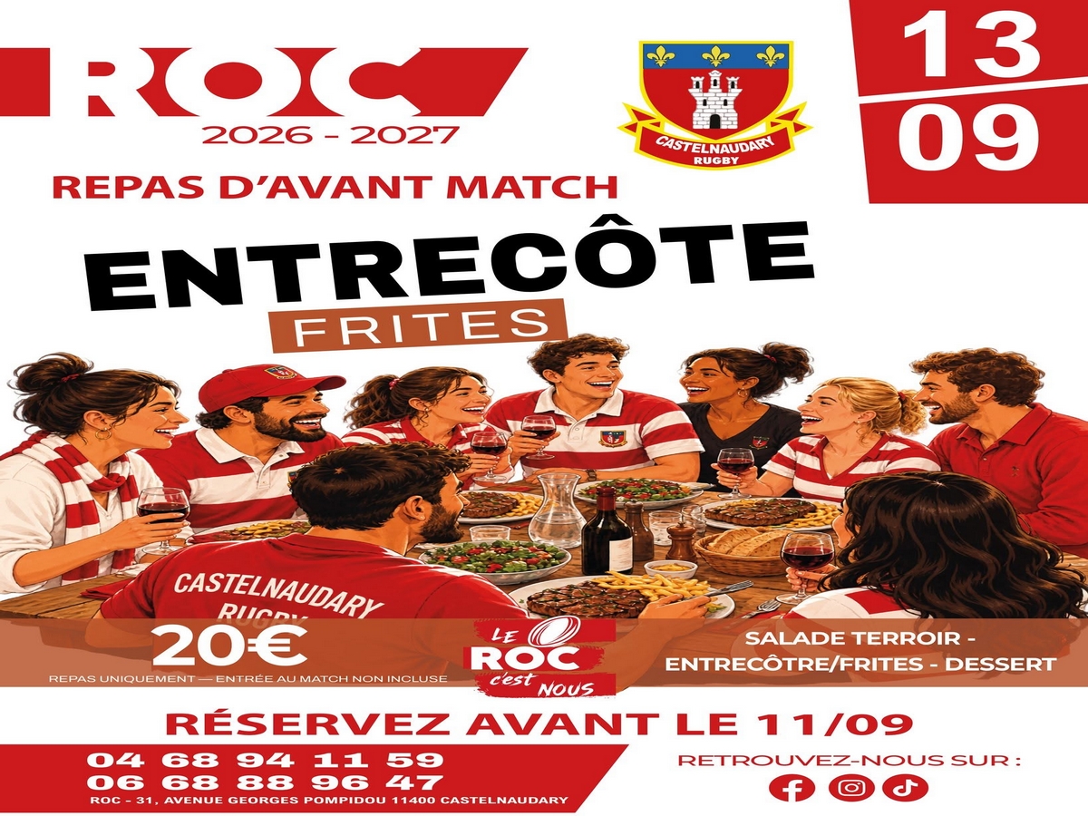 LE REPAS D'AVANT MACH! LE ROC S'EST NOUS!!!