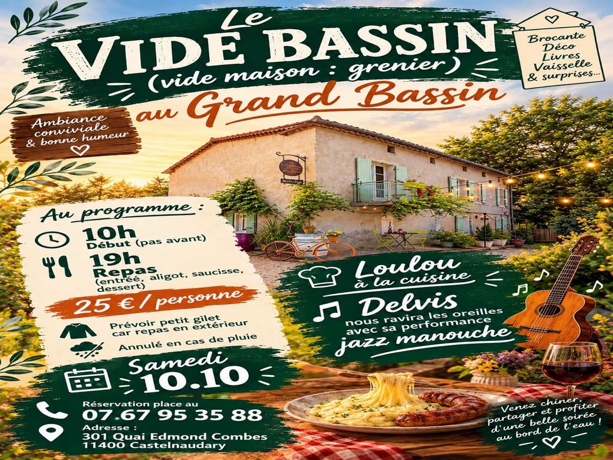 LE VIDE BASSIN AU GRAND BASSIN