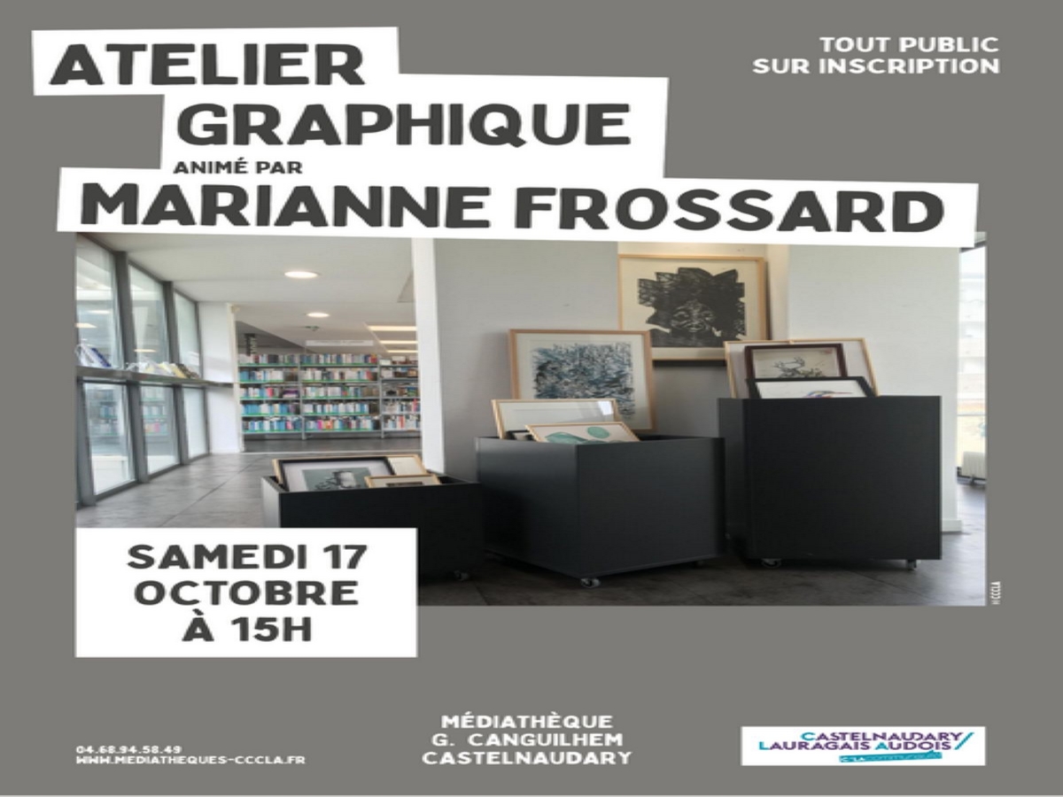 ATELIER GRAPHIQUE ANIMÉ PAR L'ARTISTE MARIANNE FROSSARD