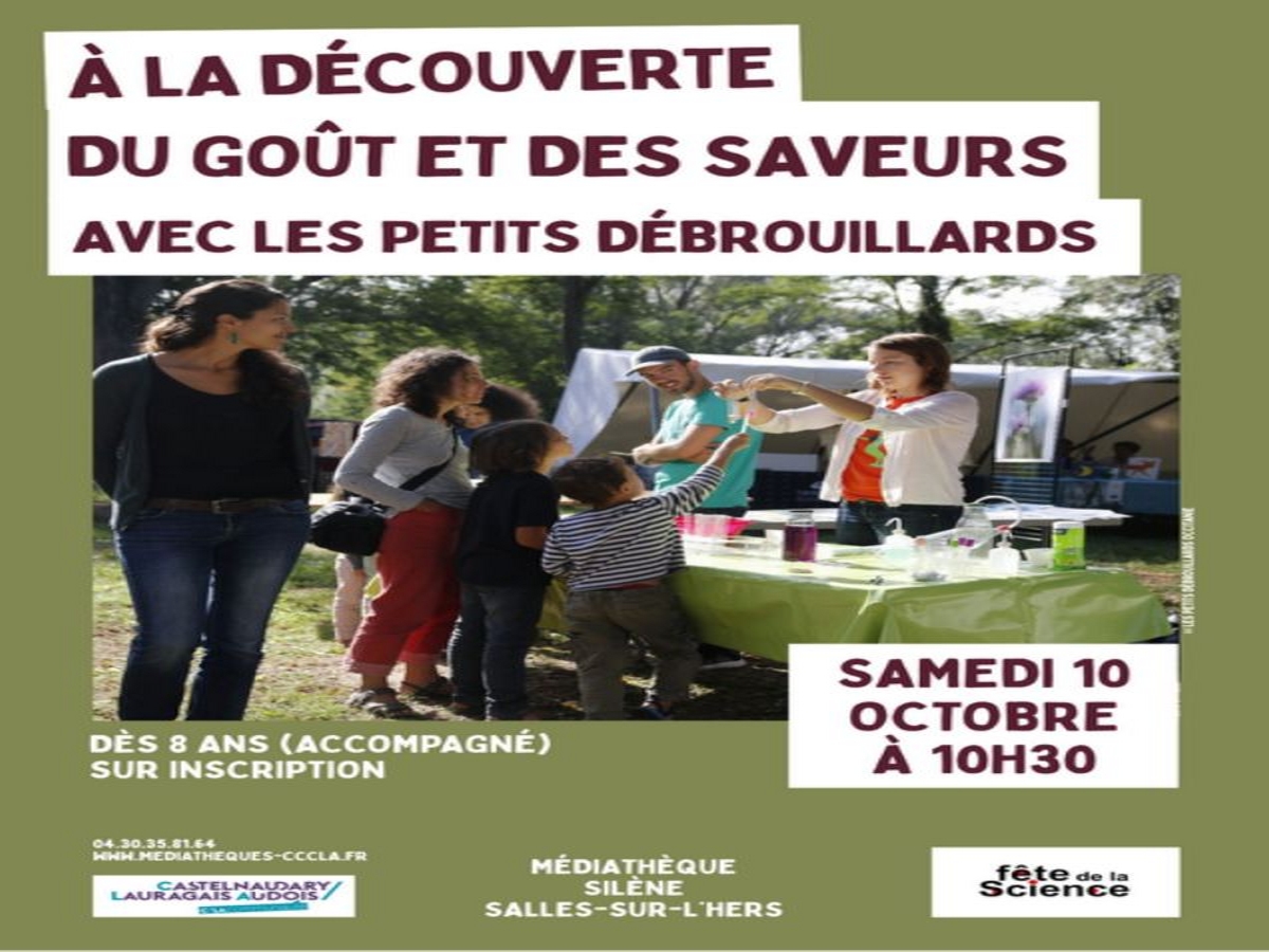 À LA DÉCOUVERTE DU GOÛT ET DES SAVEURS: ATELIER SCIENTIFIQUE