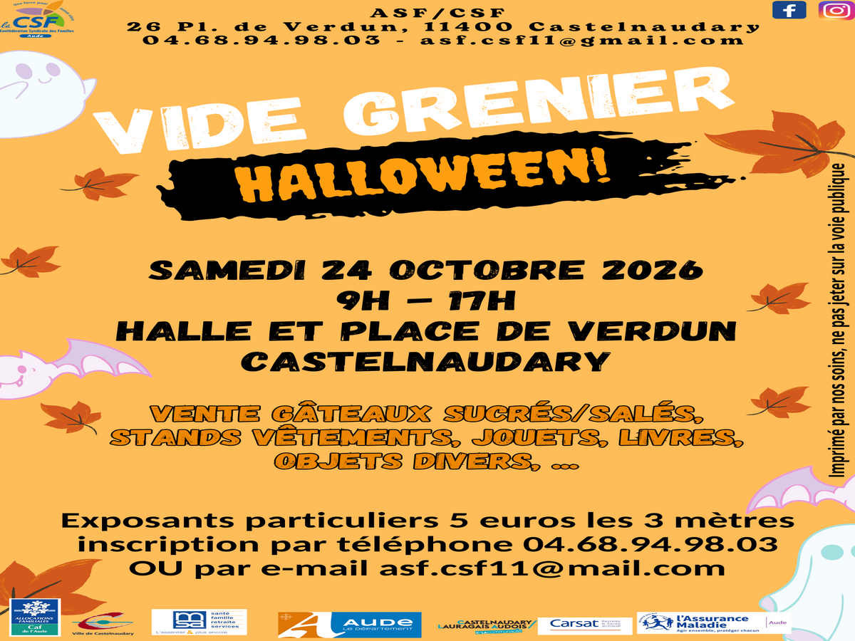 VIDE-GRENIERS DE LA ASF- CSF DU LAURAGAIS